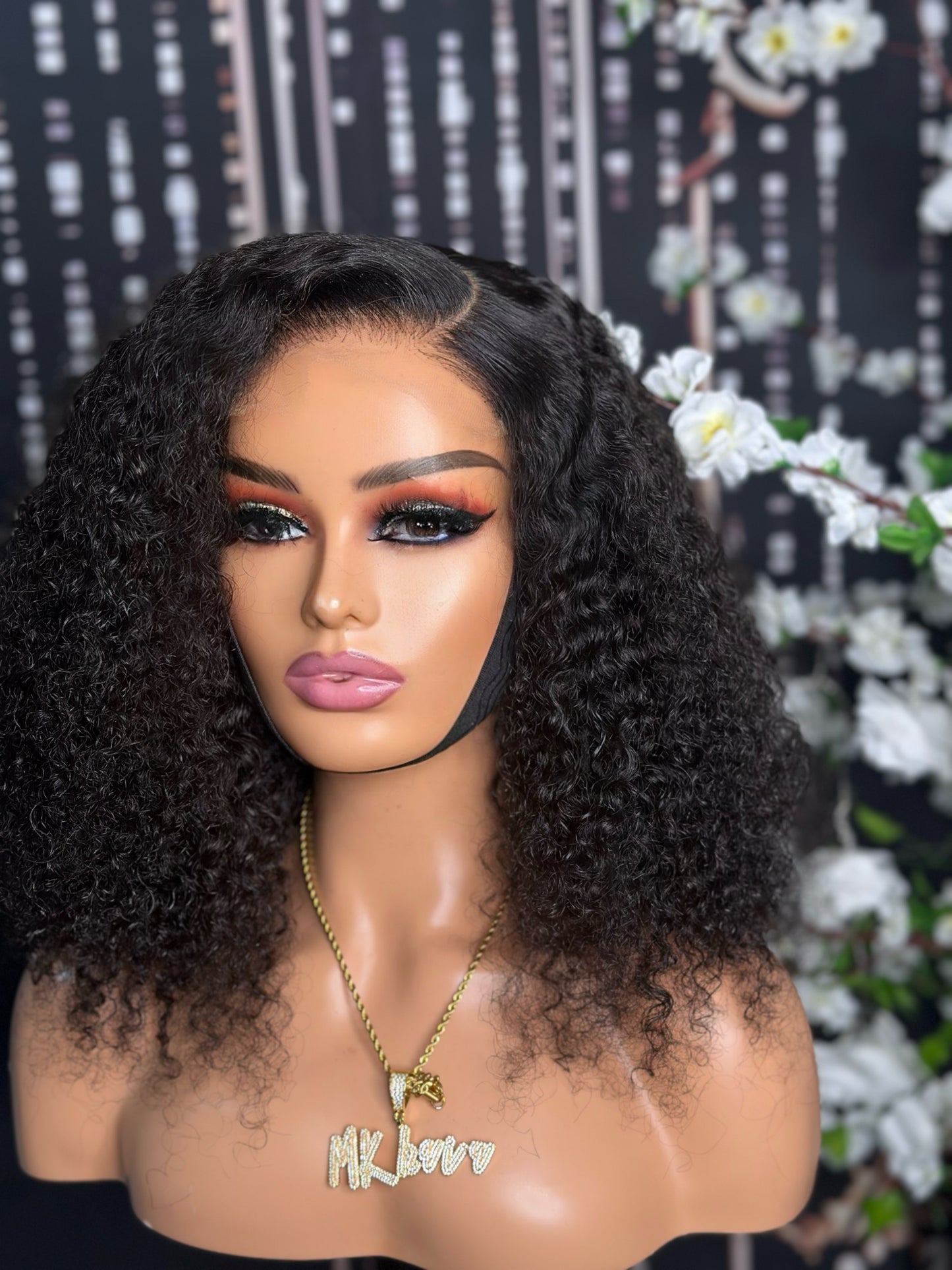 14” Faith curly Luxury HD Wig Closure
