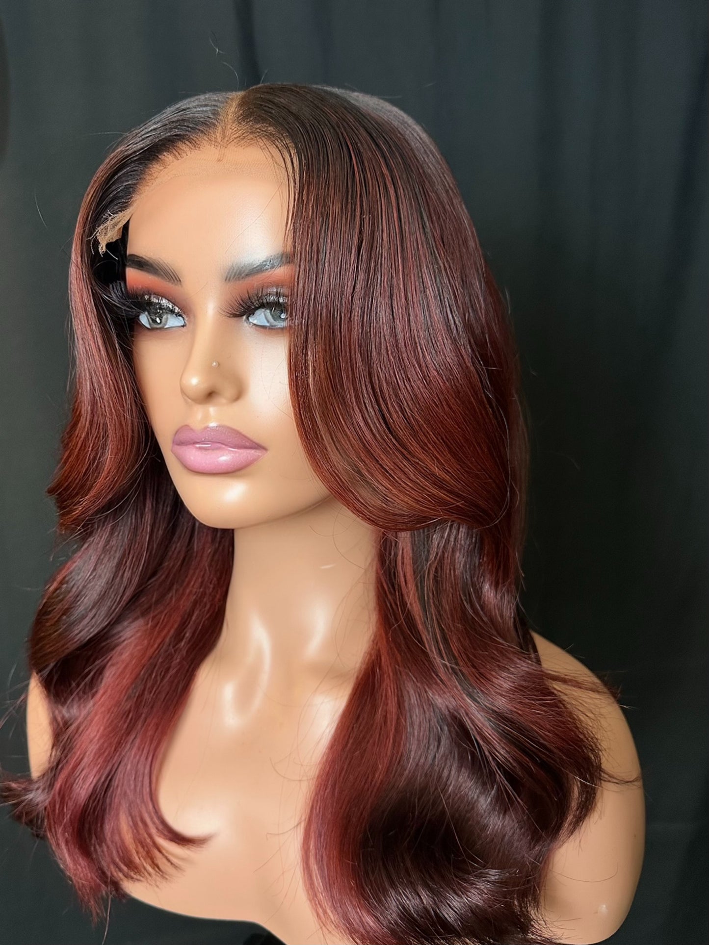 Red copper Luxury HD Wig Body Wave