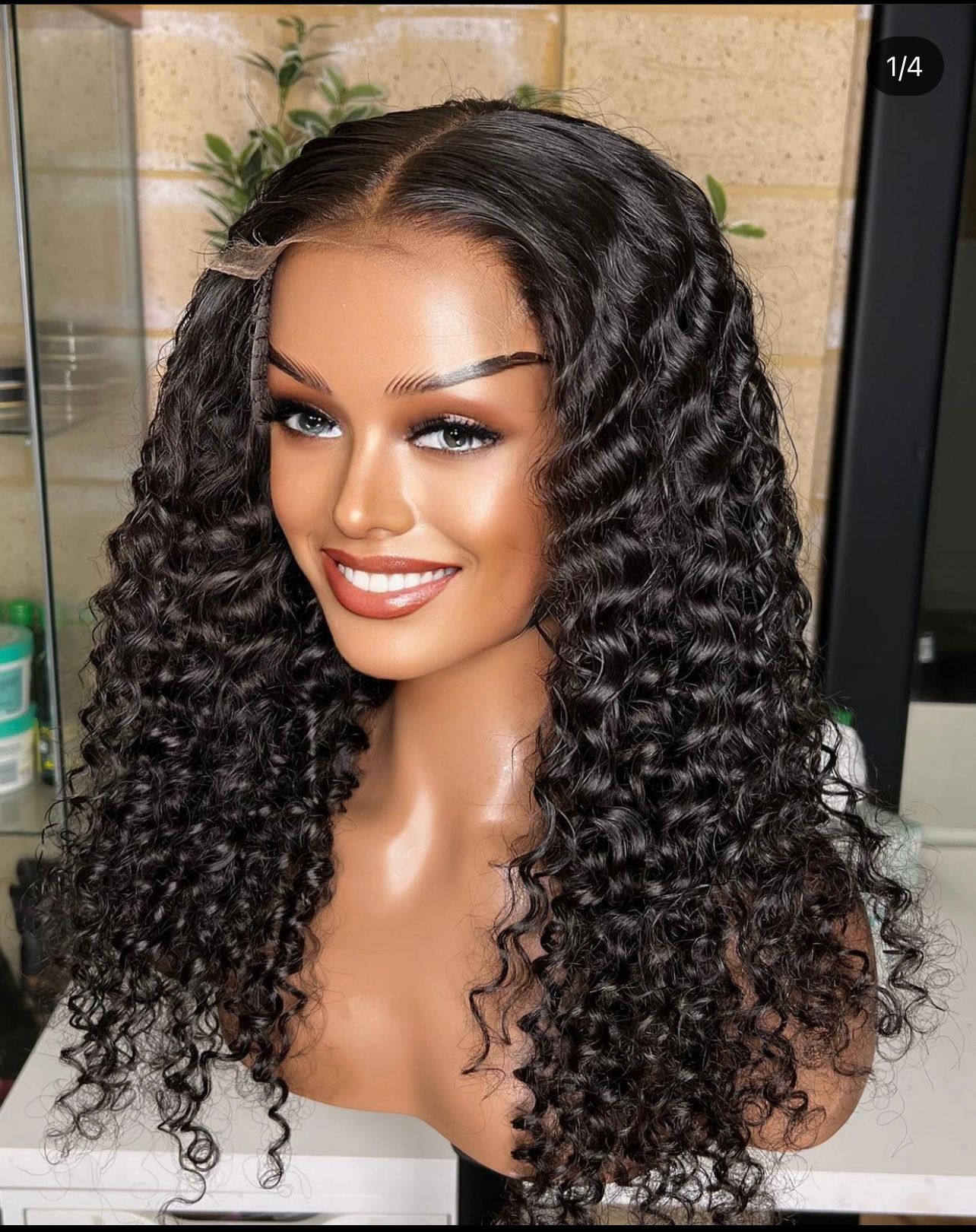 18”water Wave Luxury HD Wig Closure
