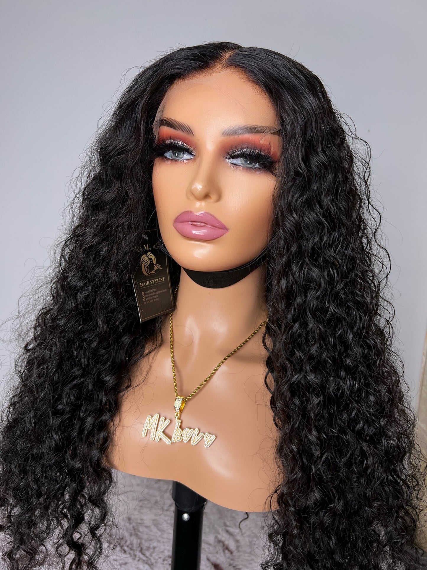 22” 6x6 water wave Luxury HD Wig