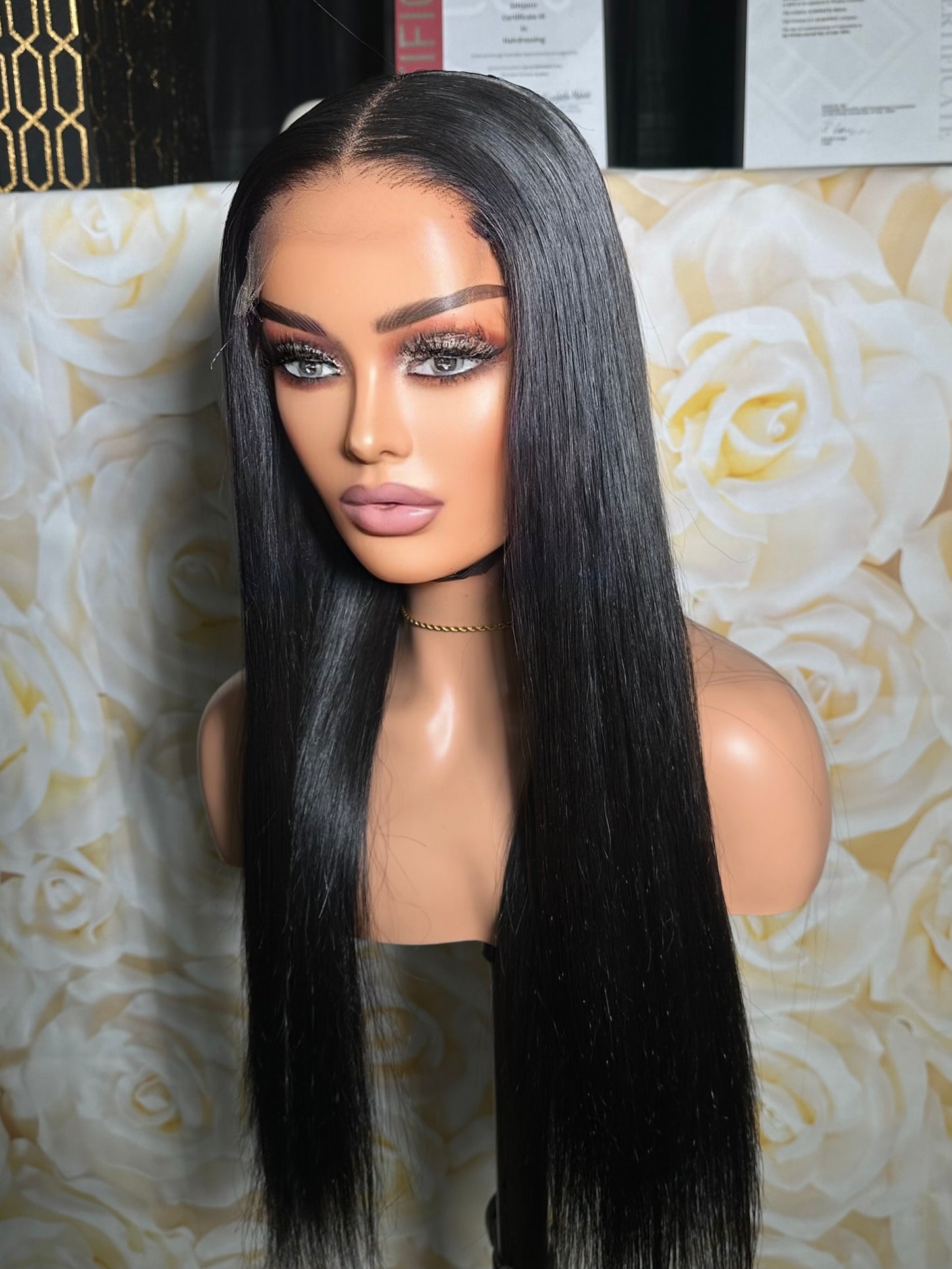 24” Miss Aduke Natural Straight HDLuxury Wig