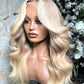 NINA Blonde with dark rootLuxury HD Wig rawhair