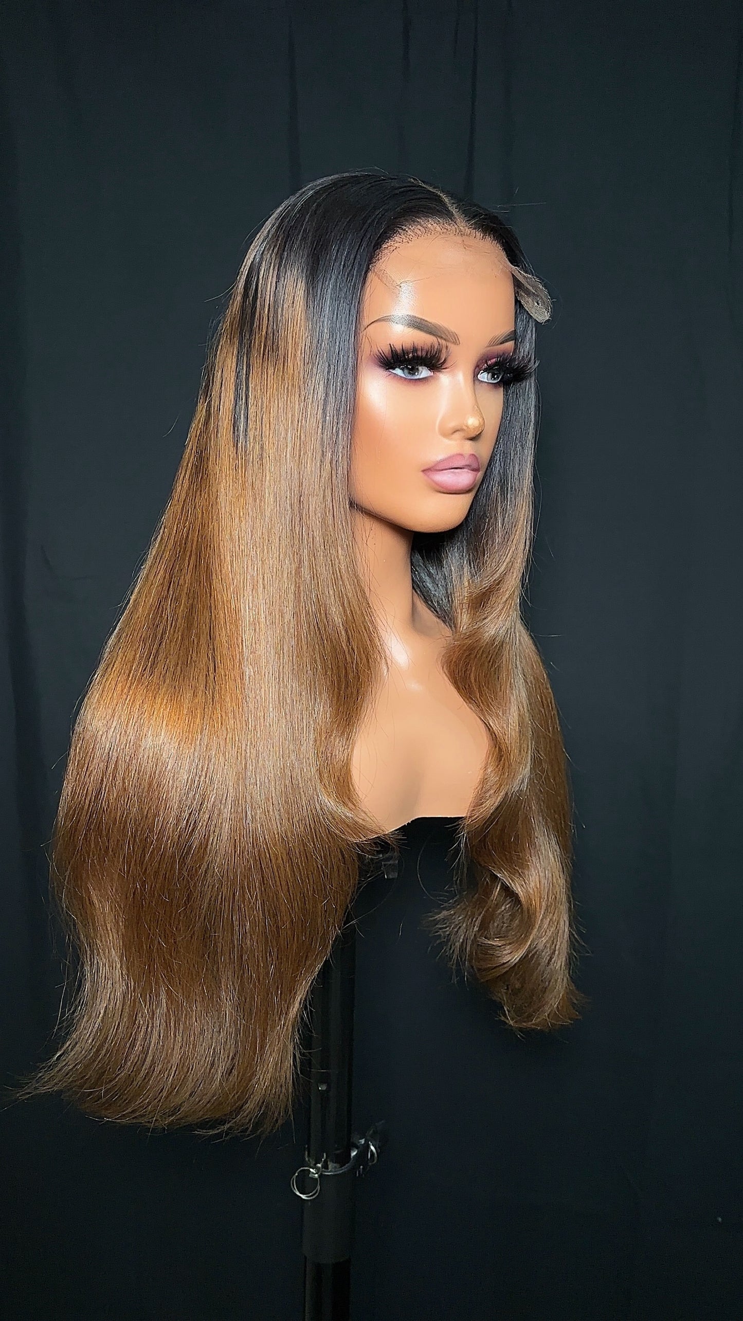 ELODIE Honey Brown Glueless wig