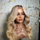 NINA Blonde with dark rootLuxury HD Wig rawhair