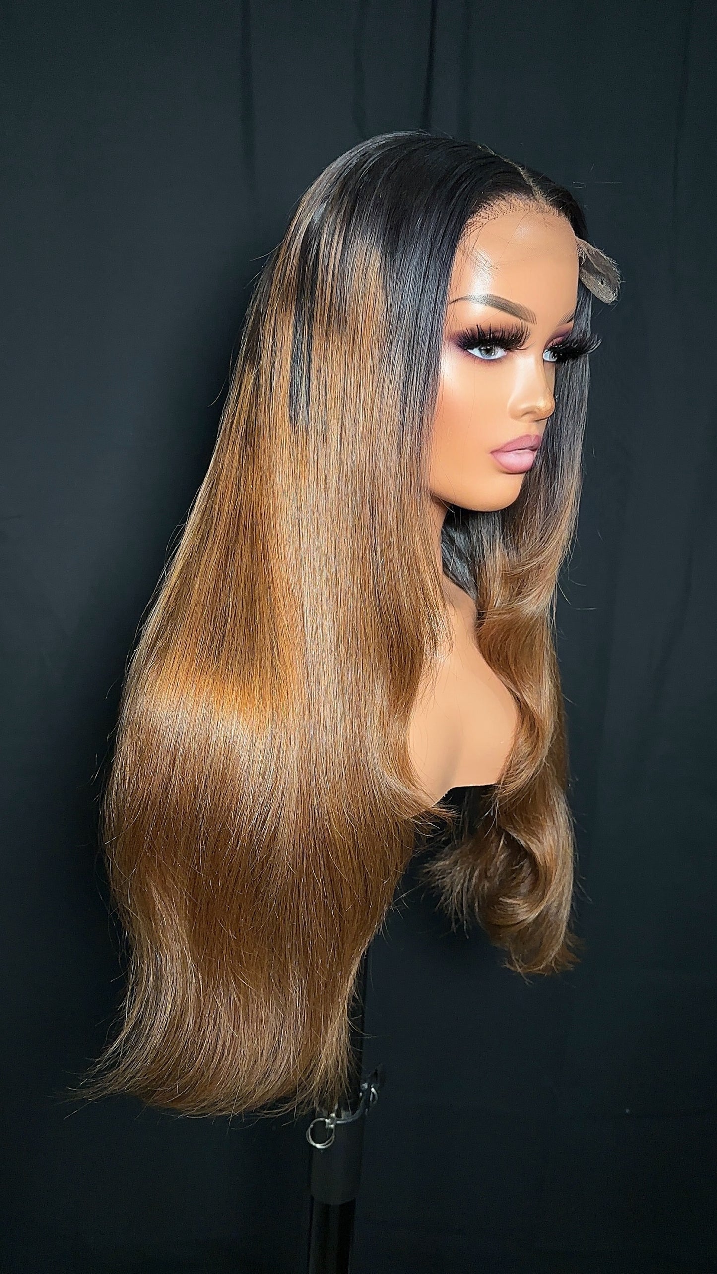 ELODIE Honey Brown Glueless wig