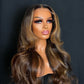 Raw ombré highlights Luxury HD Wig