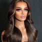 22” CLAUDI chocolate brown with money piece