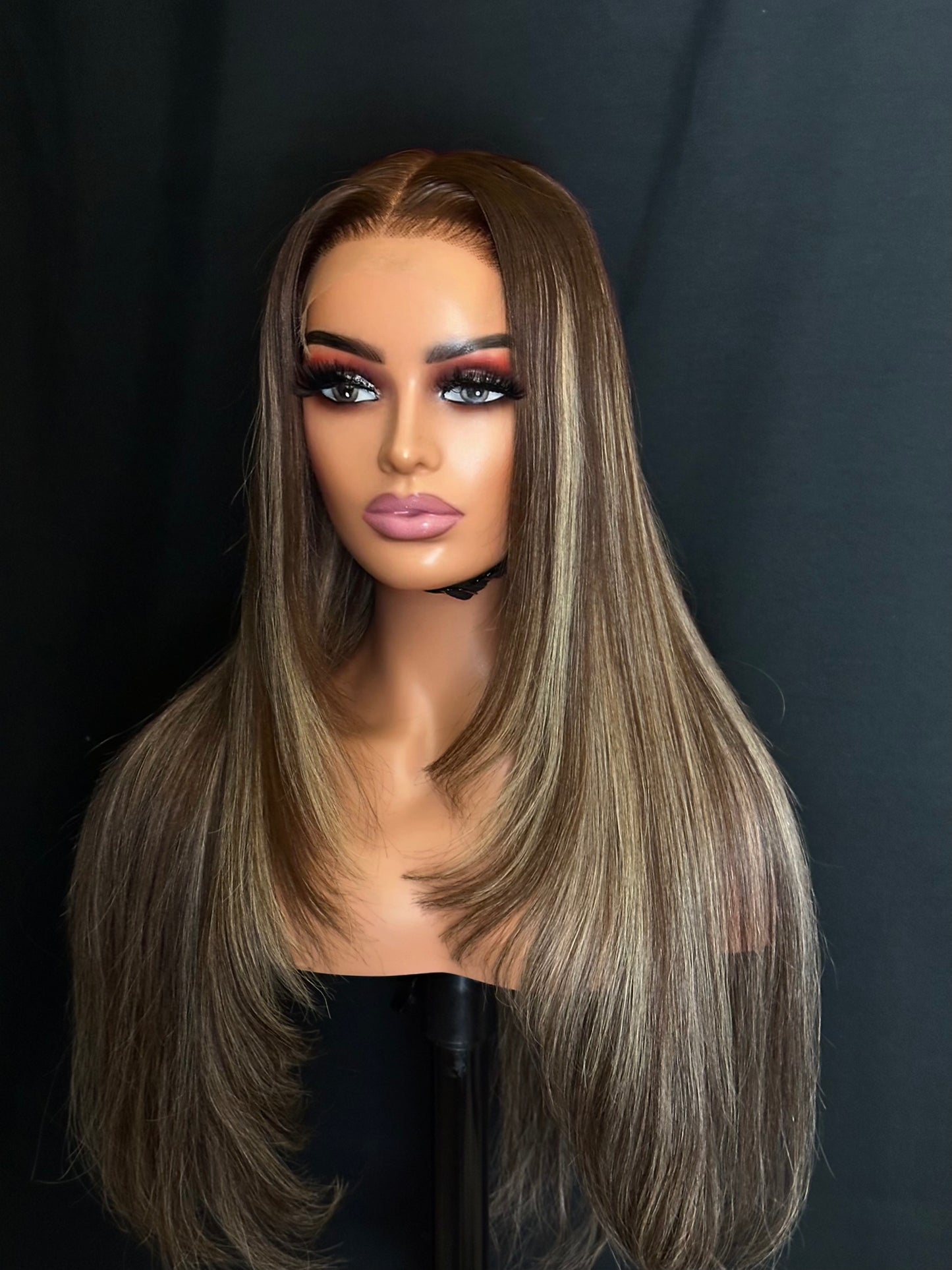 24” raw highlights Luxury HD Wig