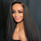 20 raw hair Kinky Straight Natural Black Luxury HD Wig (Copy)