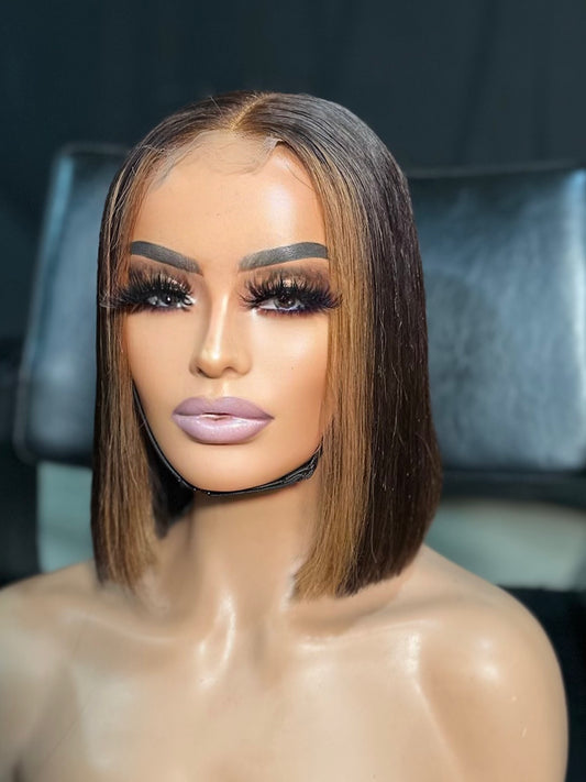 10” Brown with money piece Bob Luxury