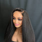 20 raw hair Kinky Straight Natural Black Luxury HD Wig (Copy)