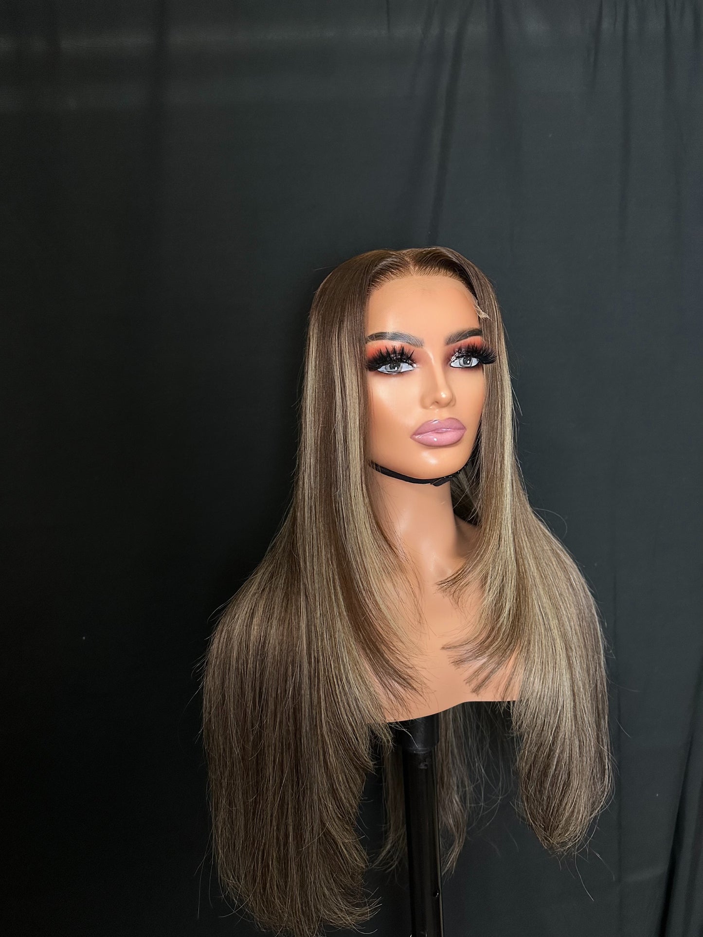 24” raw highlights Luxury HD Wig