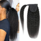 20” kinky straight ponytail